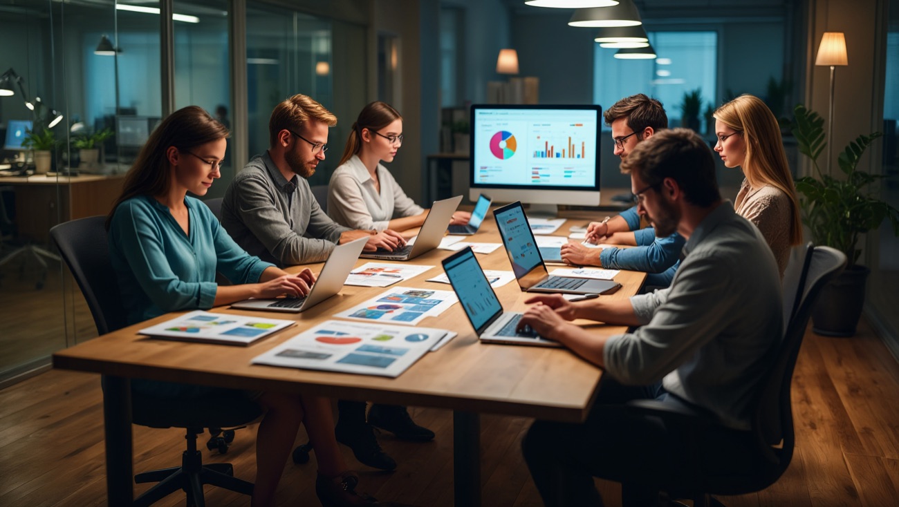 Digitlox digital marketing team in Dubai reviewing campaign performance